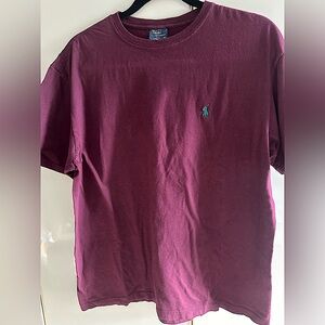 Polo by Ralph Lauren Men's Burgundy Short Sleeve Tee